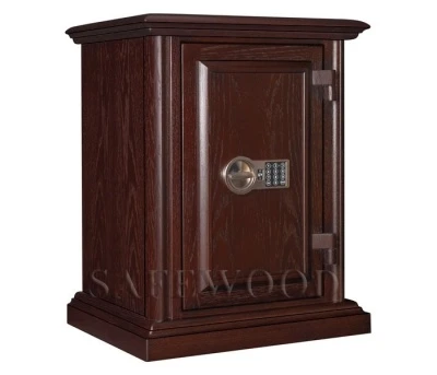 Сейф с отделкой деревом Safewood 1678EL Flock Chrome
